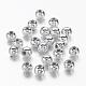 Chunky Silver Plated Acrylic Round Spacer Beads for Kids Jewelry X-PL681-1-1