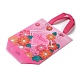 Mother's Day Theme Printed Flower Non-Woven Reusable Folding Gift Bags with Handle ABAG-F009-C03-2