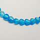 Perles en verre d'argent feuille manuelles FOIL-R050-15x10mm-14-2