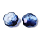 Transparent Spray Painted Glass Beads GLAA-Q089-003-F003-4