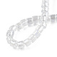 Chapelets de perles en verre transparent GLAA-N047-09-E01-4