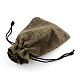 ポリエステル模造黄麻布包装袋巾着袋  シエナ  14x10cm X-ABAG-R005-14x10-05-3