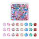 240Pcs 8 Colors Transparent Baking Painted Glass Beads GLAA-TA0001-18-1