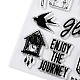 シリコーン切手  DIYスクラップブッキング用  装飾的なフォトアルバム  カード作り  スタンプシート  木模様  模様：6~47x17~81ミリ  160x110x3mm DIY-K021-D04-3