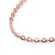 925 Kabelketten-Halskette aus Sterlingsilber für Frauen STER-I021-08B-RG-2