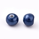 Perles rondes en porcelaine manuelles PORC-S489-6mm-05-2