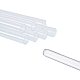 PandaHall 100 Pack Clear Plastic Test Tubes with White Caps 13x102mm for Jewelry Seed Beads Powder Spice Liquid Experiment Birthday Party CON-PH0011-07-3