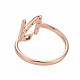(vendita di fabbrica di feste di gioielli) 304 anello in acciaio inossidabile RJEW-I063-04RG-3