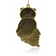 Émail antique en alliage de tonalité de bronze gros pendentifs ENAM-J404-03AB-NF-2