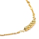 Brass Bar Link Chain Necklaces NJEW-JN02926-2