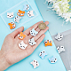CHGCRAFT 12Pcs 3Colors Panda Silicone Beads Animals Silicone Beads Cartoon Animal Beads for DIY Jewelry Necklace Keychain Bracelet Phone Case SIL-CA0001-22-3