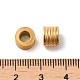 304ステンレス鋼ヨーロピアンビーズ  大穴ビーズ  溝付き柱  ゴールドカラー  8x6mm  穴：4mm STAS-Z045-04G-3