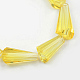 Chapelets de perles en verre transparent GLAA-R170-4x8-01B-2