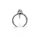 メンズアロイカフフィンガー指輪  オープンリング  カドミウムフリー＆鉛フリー  アンティークシルバー  usサイズ8 1/2(18.5mm) RJEW-N029-047-2