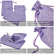 Benecreat 30 stk 6 farbige sackleinen taschen mit kordelzug geschenktüten schmuckbeutel für hochzeitsfeier und diy bastel ABAG-BC0001-01-5