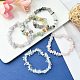 5Pcs 5 Style Natural Mixed Gemstone Chips Beaded Stretch Bracelets Set for Women BJEW-FZ00007-1