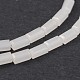 Faceted Cuboid Imitation Jade Glass Beads Strands GLAA-J081-C01-1