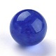 青いウォーターメロンストーンのガラスのビーズ  穴なし/ドリルなし  ラウンド  17.5~18mm G-L564-004-B05-2