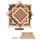DIY粘土額縁  3d写真の木製フレームの子供のステッカー  正方形  バリーウッド  15~30x15~30x1.2~1.3cm  4セット DIY-NB0003-51-2