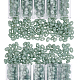 Nbeads 約 760 個のチェコガラスシードビーズ  6x3 ミリメートルグレード a ピーナッツ形状シードビーズチェコビーズ日本のガラスビーズブレスレットネックレスイヤリングジュエリーメイキング  ダークシーグリーン SEED-NB0001-85-1
