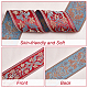 CHGCRAFT 5.47Yards 2.4Inch Wide Jacquard Ribbon Vintage Jacquard Ribbon Ethnic Style Jacquard Polyester Ribbons Embroidery Lace Trim Ribbon for DIY Wedding Sewing Dress Clothing Decor，Red OCOR-WH0079-25B-4