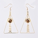Natural Mixed Gemstone Dangle Earrings EJEW-JE04025-3