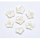 Flower Natural White Shell Beads SSHEL-P015-03-1