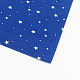 スター模様印刷された不織布の刺繍針diy工芸品のために感じた  ブルー  30x30x0.1cm  50個/袋 DIY-R055-02-1