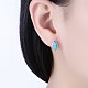 Clous d'oreilles en laiton à la mode EJEW-BB21167-G-2