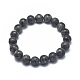 Bracelets extensibles en perles de larvikite naturelles BJEW-K212-C-046-1