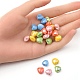 25Pcs 5 Colors Pearlized Handmade Porcelain Beads PORC-YW0001-02-3