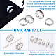 UNICRAFTALE 12pcs 6 Sizes Stainless Steel Grooved Finger Ring Settings Size 7/8/9/10/11/12 Ring Core Blank for Inlay Ring Jewelry Making Polished Comfort Grooved Finger Ring Round Grooved Finger Ring STAS-UN0024-31-6