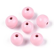 Круглые бусины из натурального дерева схима WOOD-A018-14mm-05