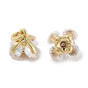 Латунные микро проложить кубического циркония подвески KK-C051-14G-02