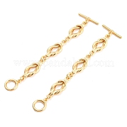 Латунные застежки-тумблера со звеньями KK-D048-02G