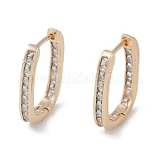 Серьги-кольца из прозрачного кубического циркония EJEW-L292-016G