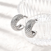 Серьги-гвоздики из нержавеющей стали 304 EJEW-F381-01C-P