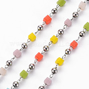Handgemachte Perlenketten aus Acryl CHC-S012-001-A03-P