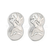 Серьги-гвоздики из нержавеющей стали 304 цвета арахиса EJEW-L290-032P