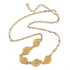Colliers à pendentif en forme de coquillage en acier inoxydable 304&nbsp;NJEW-JN06311-01