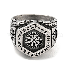 Anello in acciaio inossidabile 304&nbsp;RJEW-B055-04AS-15