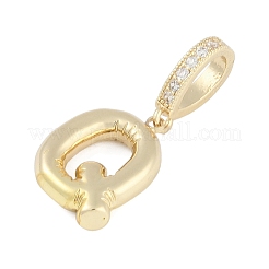 Pendentifs en laiton zircon cubique transparent&nbsp;KK-M289-01Q-G