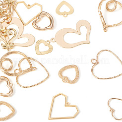 Colgantes de latón 20pcs 10 estilos&nbsp;KK-TA0002-51