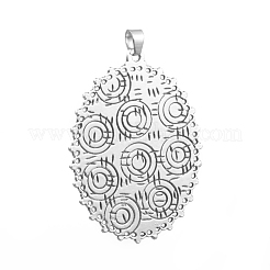 Antikes Silber überzogene große Anhänger-Legierung&nbsp;PALLOY-L225-L01-AS