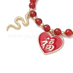 Bracelets extensibles en jade malaisien naturel&nbsp;BJEW-JB11309-02