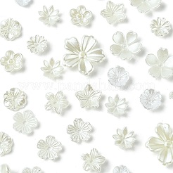 12 styles de capuchons de perles d'imitation en plastique abs et en résine&nbsp;DIY-CJ0002-40