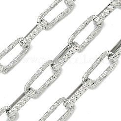 Strukturierte ovale Gliederketten aus Edelstahl 304&nbsp;CHS-Z005-03P