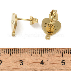 Placcatura ionica (ip) 304 acciaio inossidabile orecchini a perno&nbsp;STAS-I206-87G
