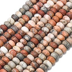 Brins de perles d'agate rouge naturelle&nbsp;G-P575-A04-8x5mm-02
