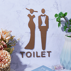 Acryl-Badezimmertür-Öffentliche Schilder-Set&nbsp;DIY-WH0430-113B